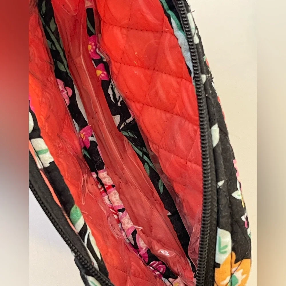 Pair of Vera Bradley Tangerine‎ Twist Cosmetic Toiletry Bags